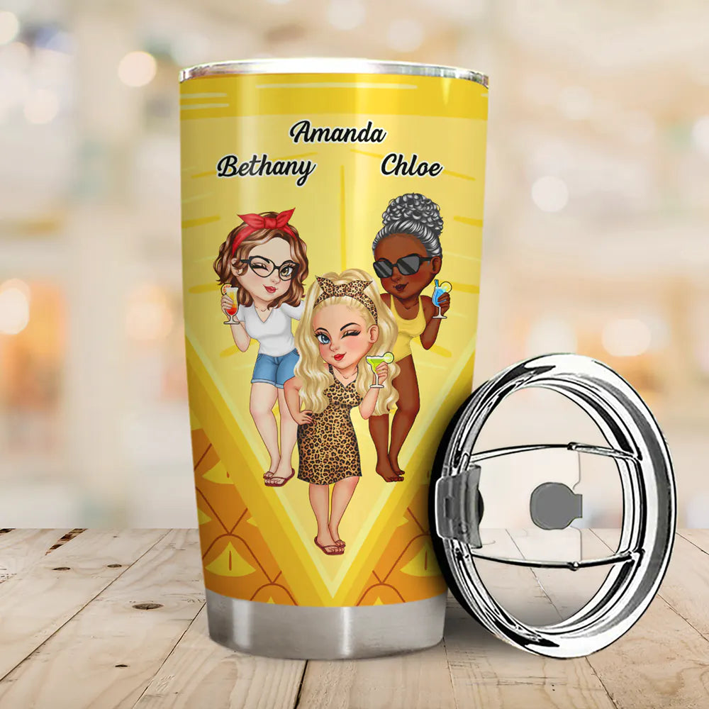 We're Not The Sweet Girls Next Door Fruit Theme - Personalized Tumbler