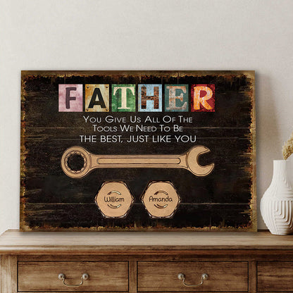 Father's Day Personalized Wrench Poster