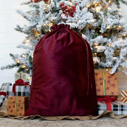 Personalized Kids' Velvet Santa Bags