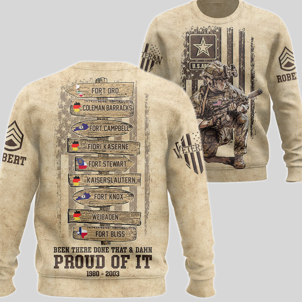 Been There Done That Proud Of It US Military World Tour Custom All Over Print Shirt For Veteran