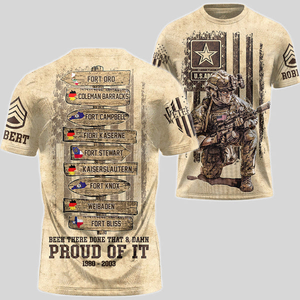 Been There Done That Proud Of It US Military World Tour Custom All Over Print Shirt For Veteran