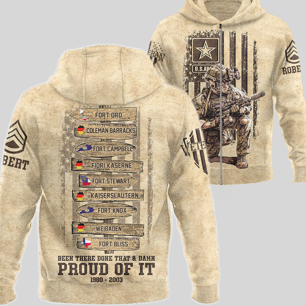 Been There Done That Proud Of It US Military World Tour Custom All Over Print Shirt For Veteran