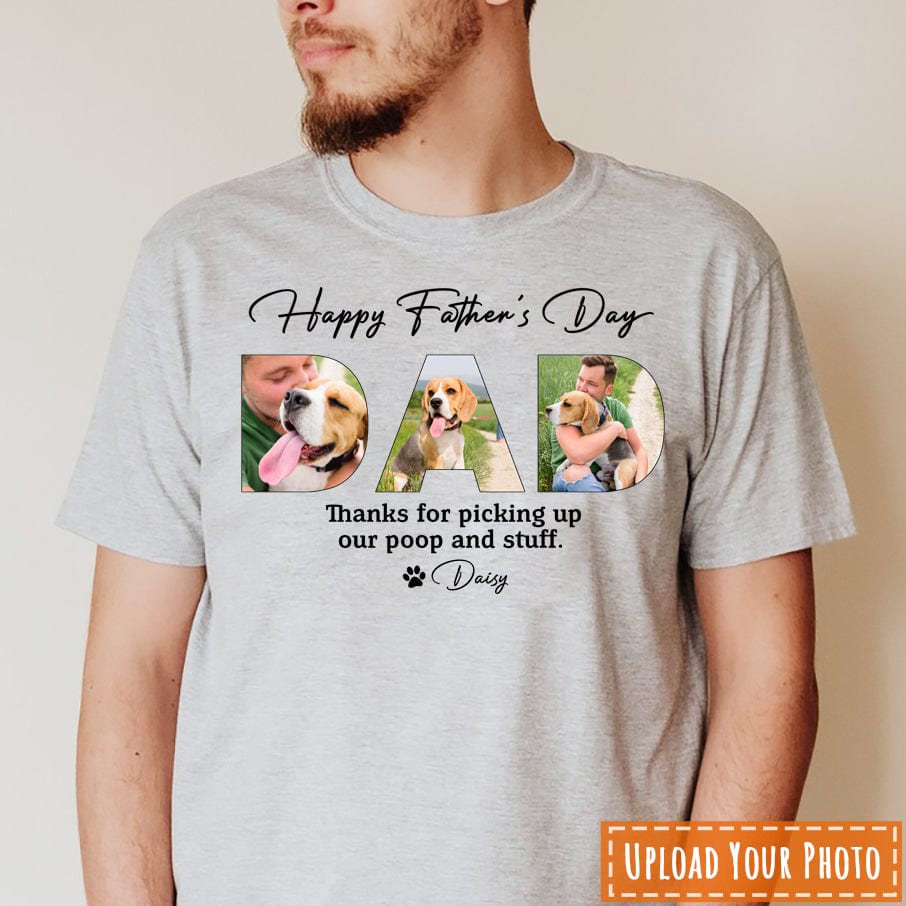 Upload Photo Happy Father's Day, Dog Shirt