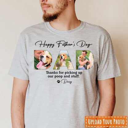Upload Photo Happy Father's Day, Dog Shirt