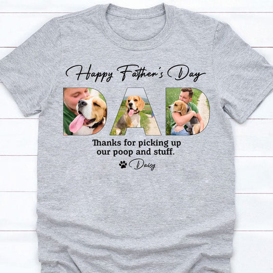 Upload Photo Happy Father's Day, Dog Shirt