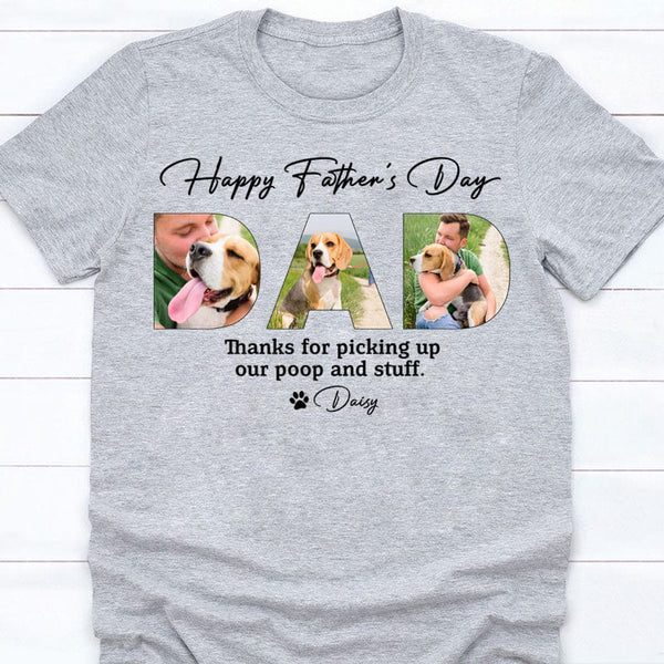 Upload Photo Happy Father's Day, Dog Shirt