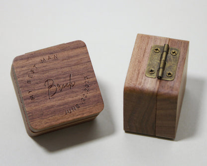 Personalized Wooden Guitar Picks Box,Gift for Guitarist Musician