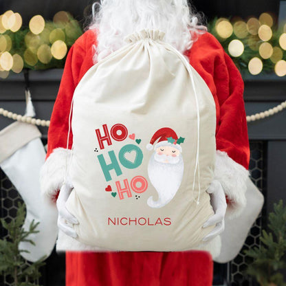 Personalized Kids' Velvet Santa Bags