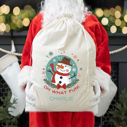 Personalized Kids' Velvet Santa Bags