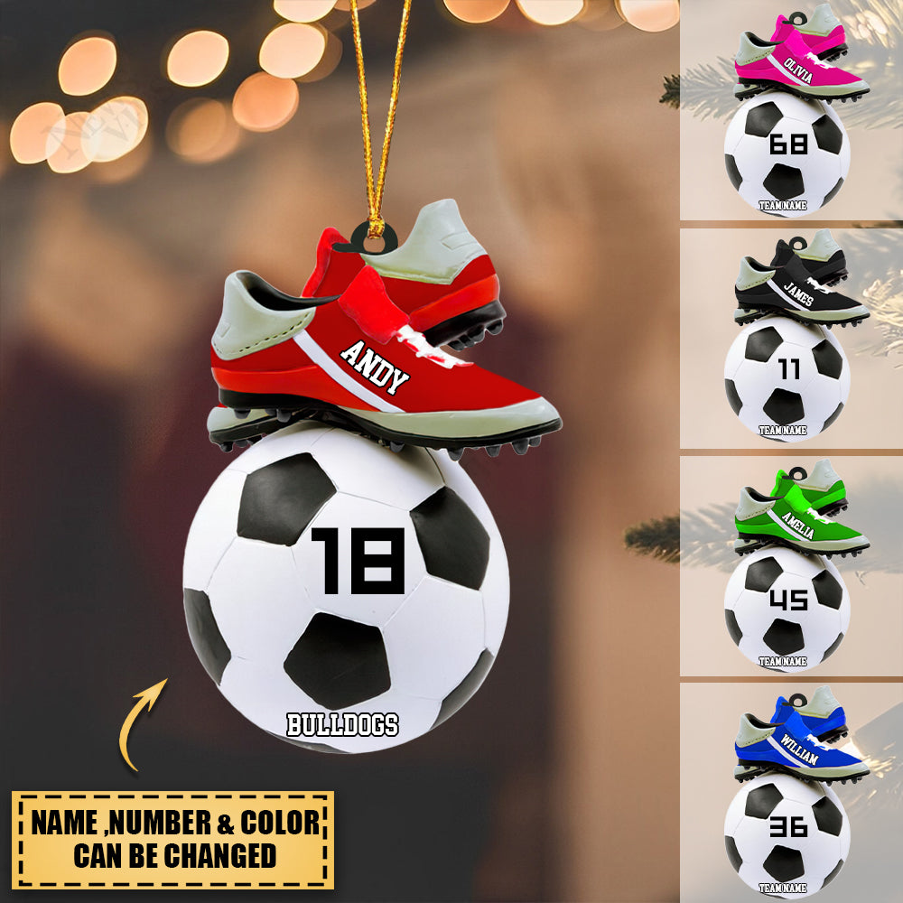 2022 Personalized Soccer Christmas Ornament-Great Gift Idea For Soccer Players & Soccer Lovers