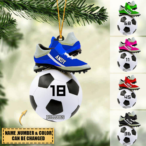 2022 Personalized Soccer Christmas Ornament-Great Gift Idea For Soccer Players & Soccer Lovers