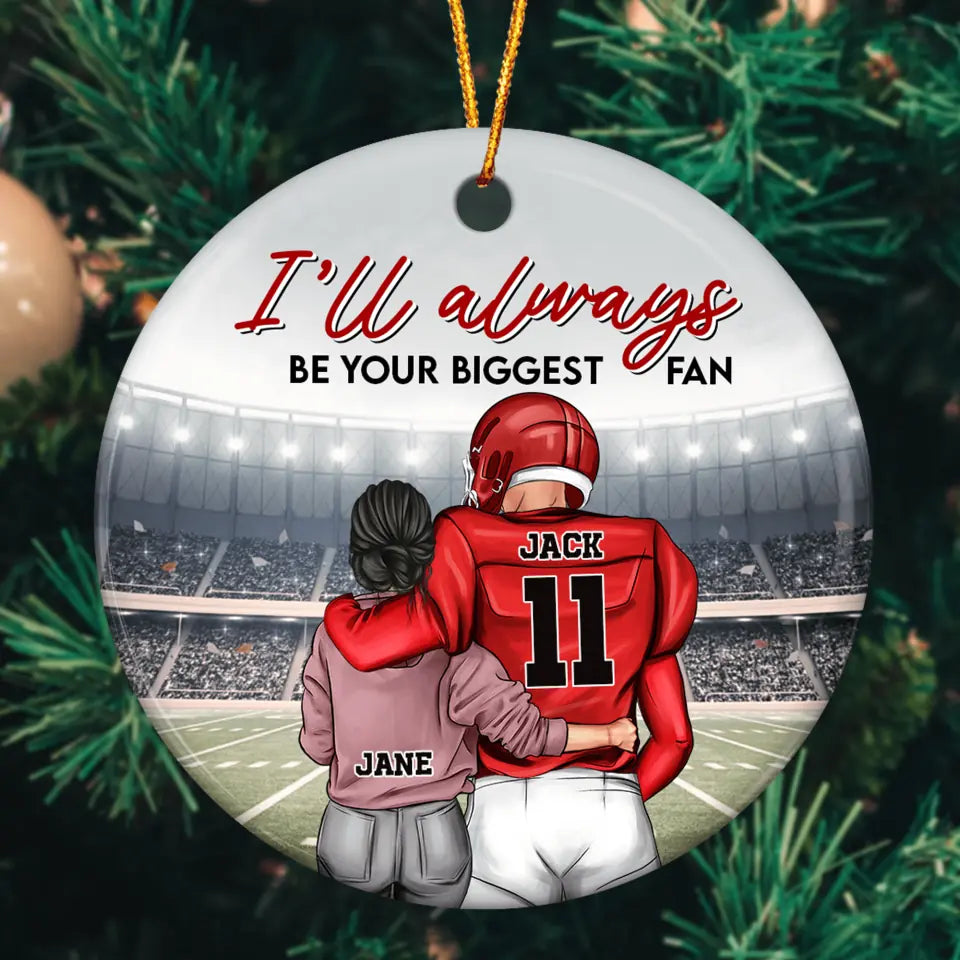 Personalized Ceramic Ornament - Gift For Couple - You And Me We Are A Team