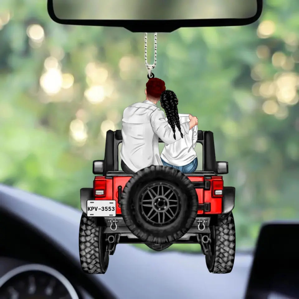 That Led Me Straight To You Personalized Car Couple Acrylic Ornament, Gift For Couple