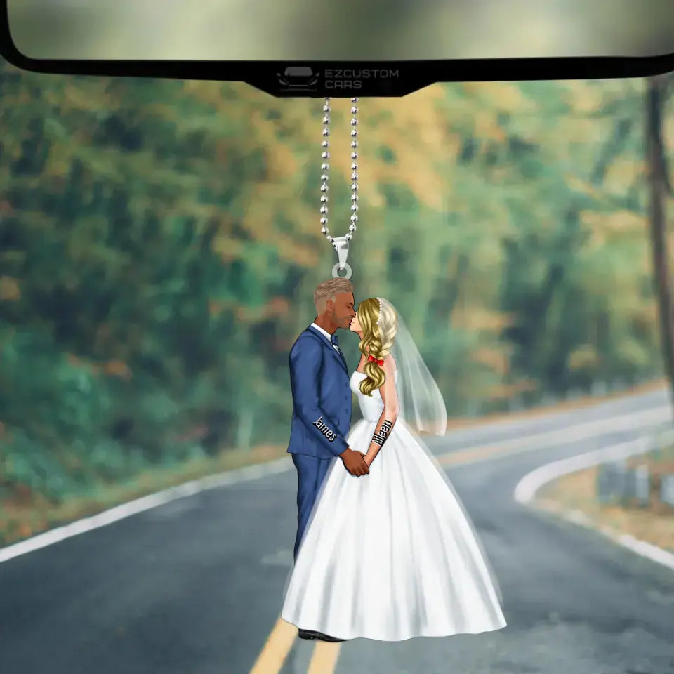 Personalized Car Acrylic Ornament for Couples, Wedding Gifts,