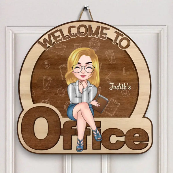 Personalisiertes Türschild – Geburtstagsgeschenk für Büromitarbeiter – Willkommen in meinem Büro