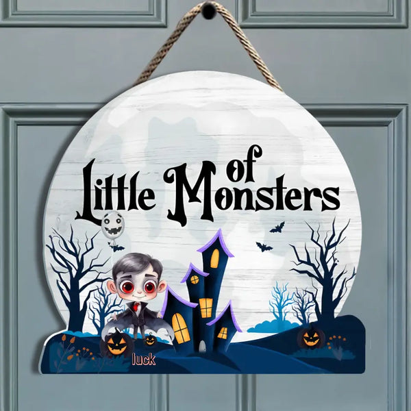 Halloween Little Monsters Exquisites Türschild