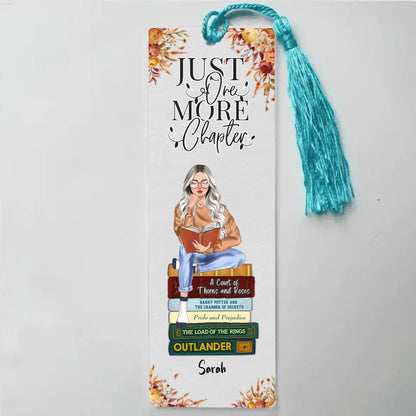 Acrylic Bookmark Gift - I want my coffee icy and My Books Spicy