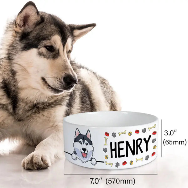 Personalisierte Hundenäpfe, lustiges Design, Geschenk für Hundeliebhaber