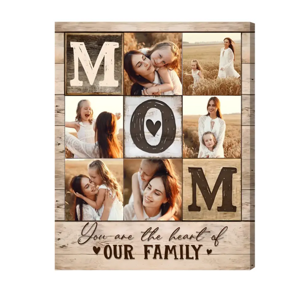 Mama-Foto-Collage-Poster, personalisiertes Weihnachtsgeschenk für Mama, Fotogeschenk zum Geburtstag der Mutter