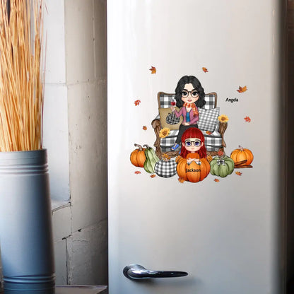 Grandma's Little Pumpkins Fall Season Personalized Decal