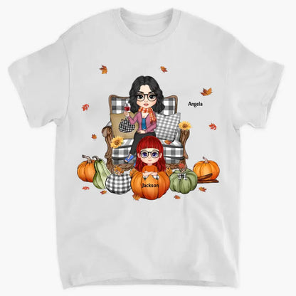 Grandma's Little Pumpkins Fall Season Personalized T-shirt