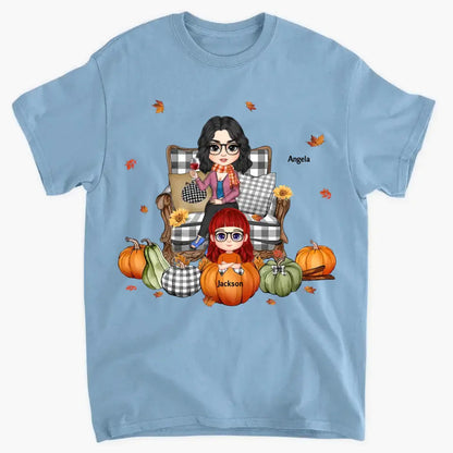Grandma's Little Pumpkins Fall Season Personalized T-shirt