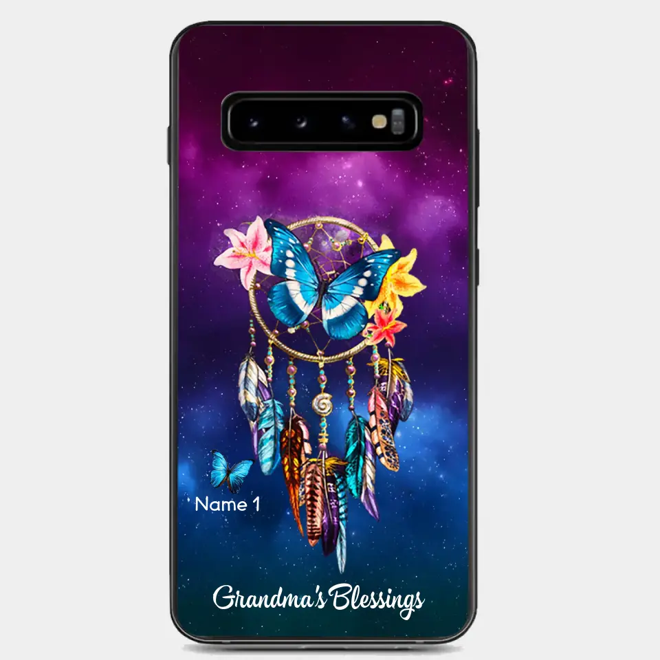 Butterfly Dreamcatcher Grandma's Blessings Nana Mommy Personalized Phone case