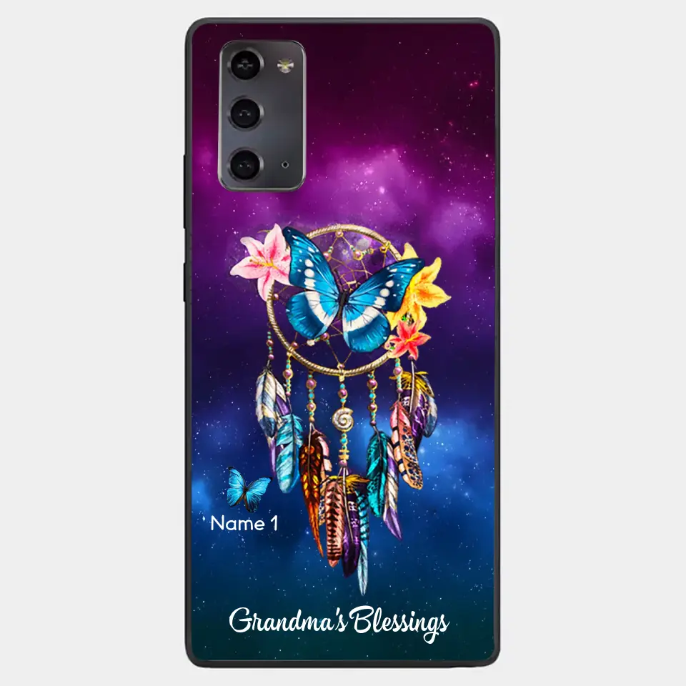Butterfly Dreamcatcher Grandma's Blessings Nana Mommy Personalized Phone case