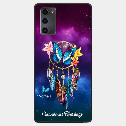 Butterfly Dreamcatcher Grandma's Blessings Nana Mommy Personalized Phone case