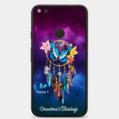 Butterfly Dreamcatcher Grandma's Blessings Nana Mommy Personalized Phone case