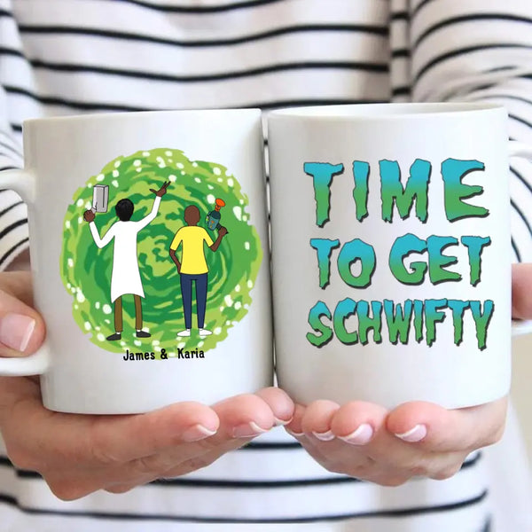 Zeit, Schwifty zu bekommen – personalisierte Geschenke, individuelle Tasse für Paare