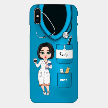 Nurse Life Pretty Doll Nurse Personalized Phone Case