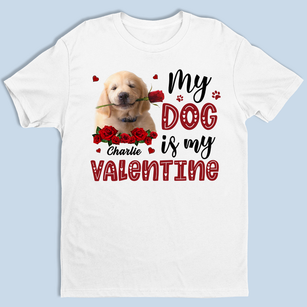 Custom Photo My Pets Are My Valentine - Dog & Cat Personalized Custom Unisex T-shirt, Hoodie, Sweatshirt - Valentine Gift For Pet Owners, Pet Lovers